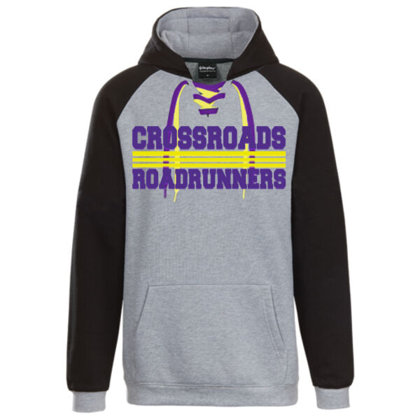 InPlay - Lace Up Hooded Sweatshirt - Applique Logo Thumbnail