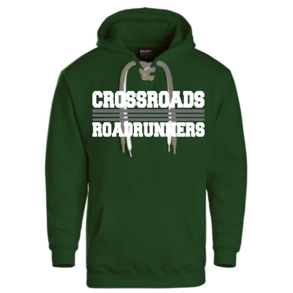 InPlay - Lace Up Hooded Sweatshirt - Applique Logo Thumbnail