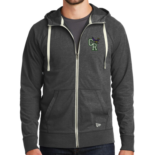New Era® Sueded Cotton Blend Full-Zip Hoodie - Embroidered Logo Thumbnail