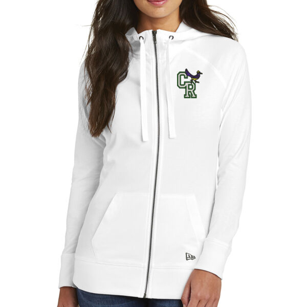 New Era® Ladies Sueded Cotton Blend Full-Zip Hoodie - Embroidered Logo Thumbnail