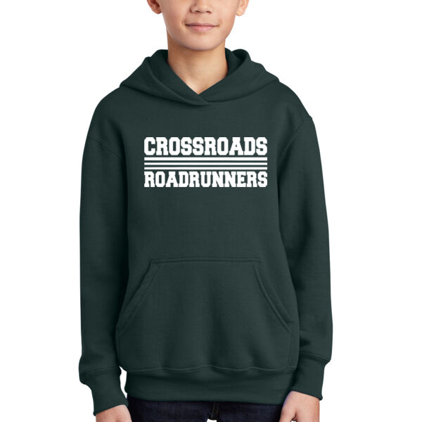 Port & Company® Youth Core Fleece Pullover Hooded Sweatshirt - Printed Logo Thumbnail