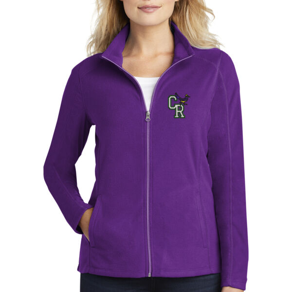 Port Authority® Ladies Microfleece Jacket - Embroidered Logo Thumbnail