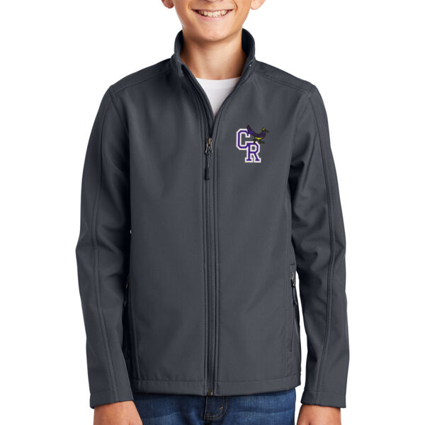 Port Authority® Youth Core Soft Shell Jacket - Embroidered Logo Thumbnail
