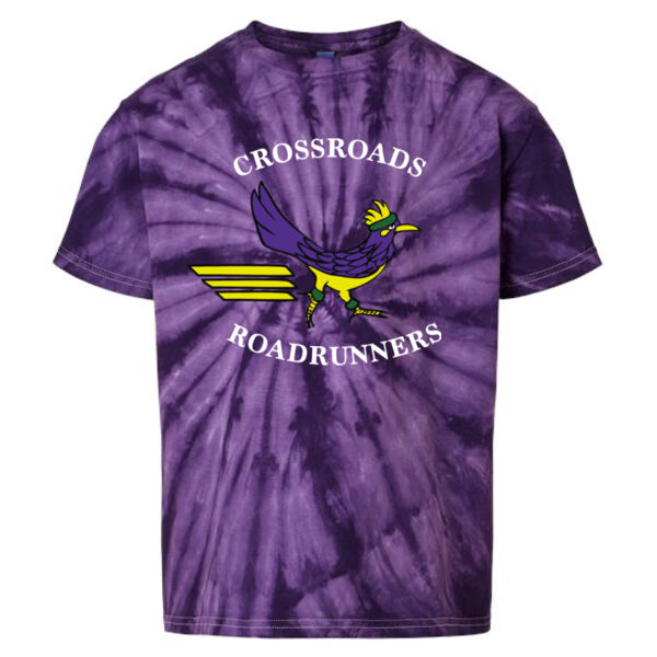 Youth Cyclone Pinwheel Tie-Dyed T-Shirt - Printed Logo Thumbnail