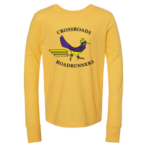 BELLA + CANVAS - Youth Heather CVC Long Sleeve Tee - Printed Logo Thumbnail