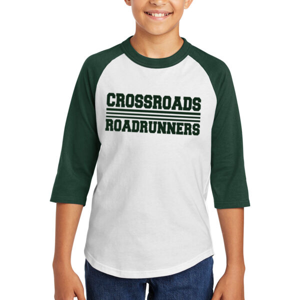 Sport-Tek® Youth Colorblock Raglan Jersey - Printed Logo Thumbnail