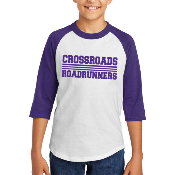 Sport-Tek® Youth Colorblock Raglan Jersey - Printed Logo Thumbnail