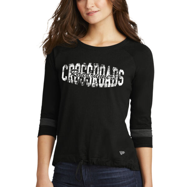 New Era ® Ladies Tri-Blend 3/4-Sleeve Tee - Printed Logo Thumbnail