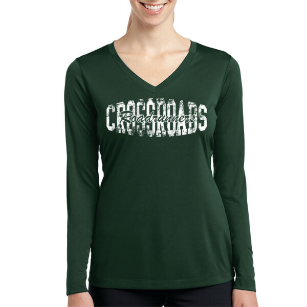 Sport-Tek® Women's Long Sleeve PosiCharge® Competitor™ V-Neck Tee - Printed Logo Thumbnail