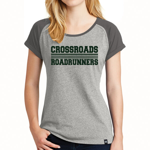 New Era® Women's Heritage Blend Varsity Tee - Printed Logo Thumbnail